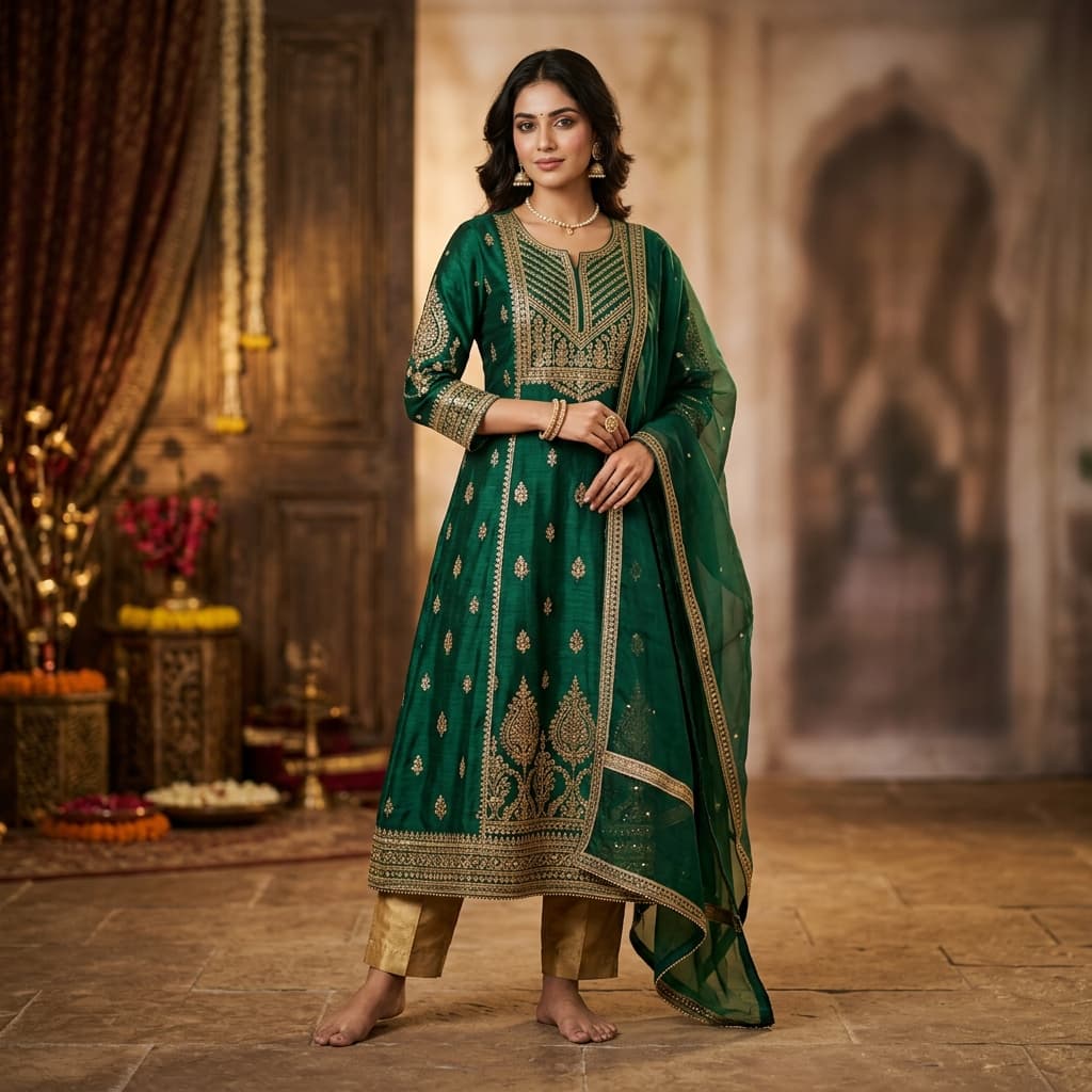 Styled ethnic look three